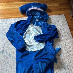 Blue hammerhead Shark Costume Onesie adult large